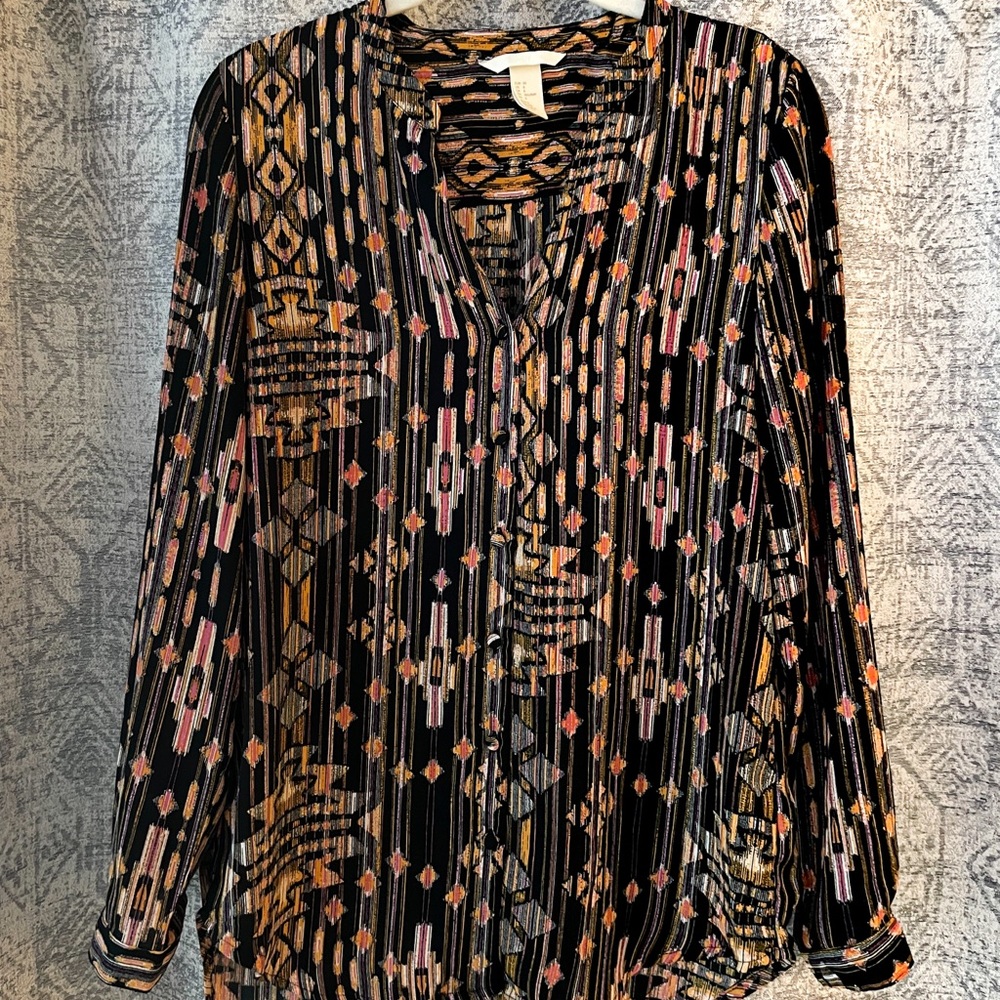 H&M-Aztec Blouse-6